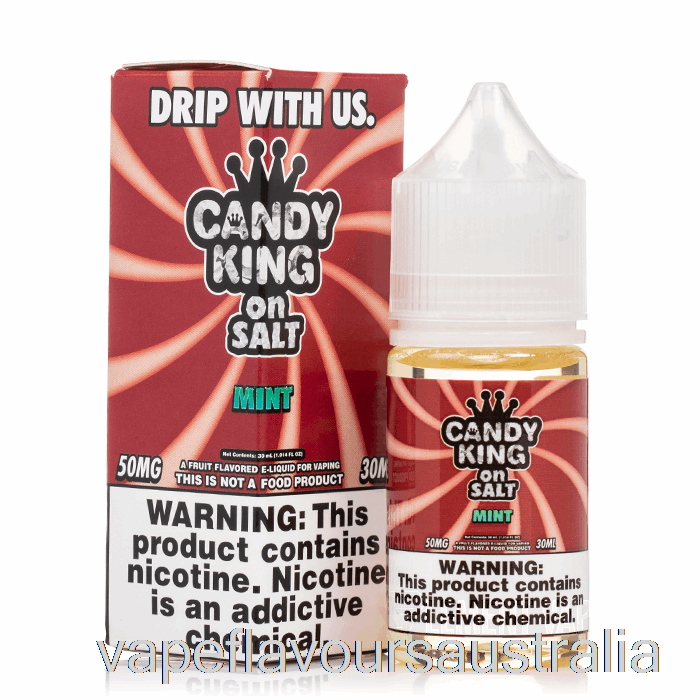 Vape Flavours Australia Mint - Candy King Salts - 30mL 35mg